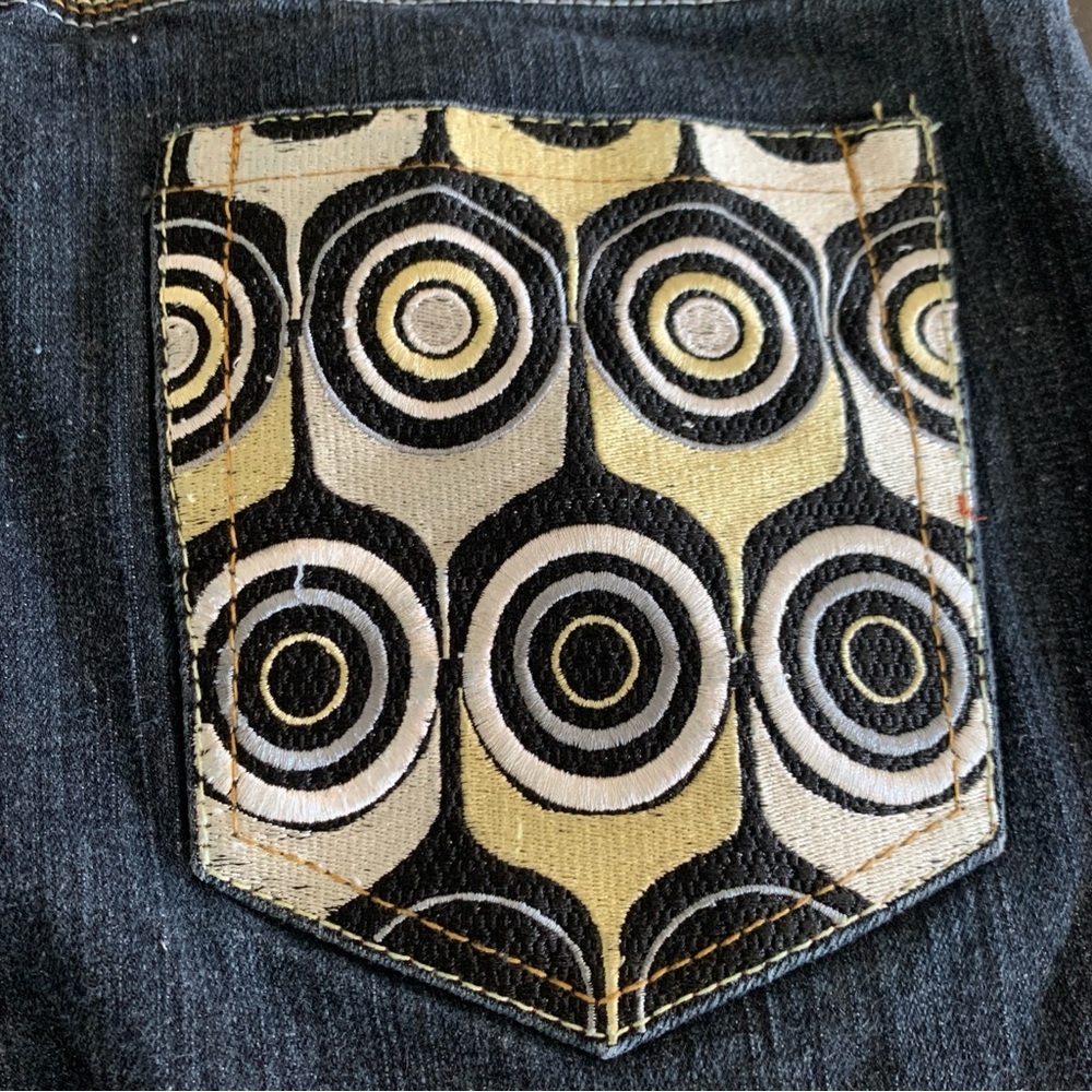 Vintage Coogi Dark Wash Women’s Embroidered Jeans Size 13/14 - Picture 7 of 16